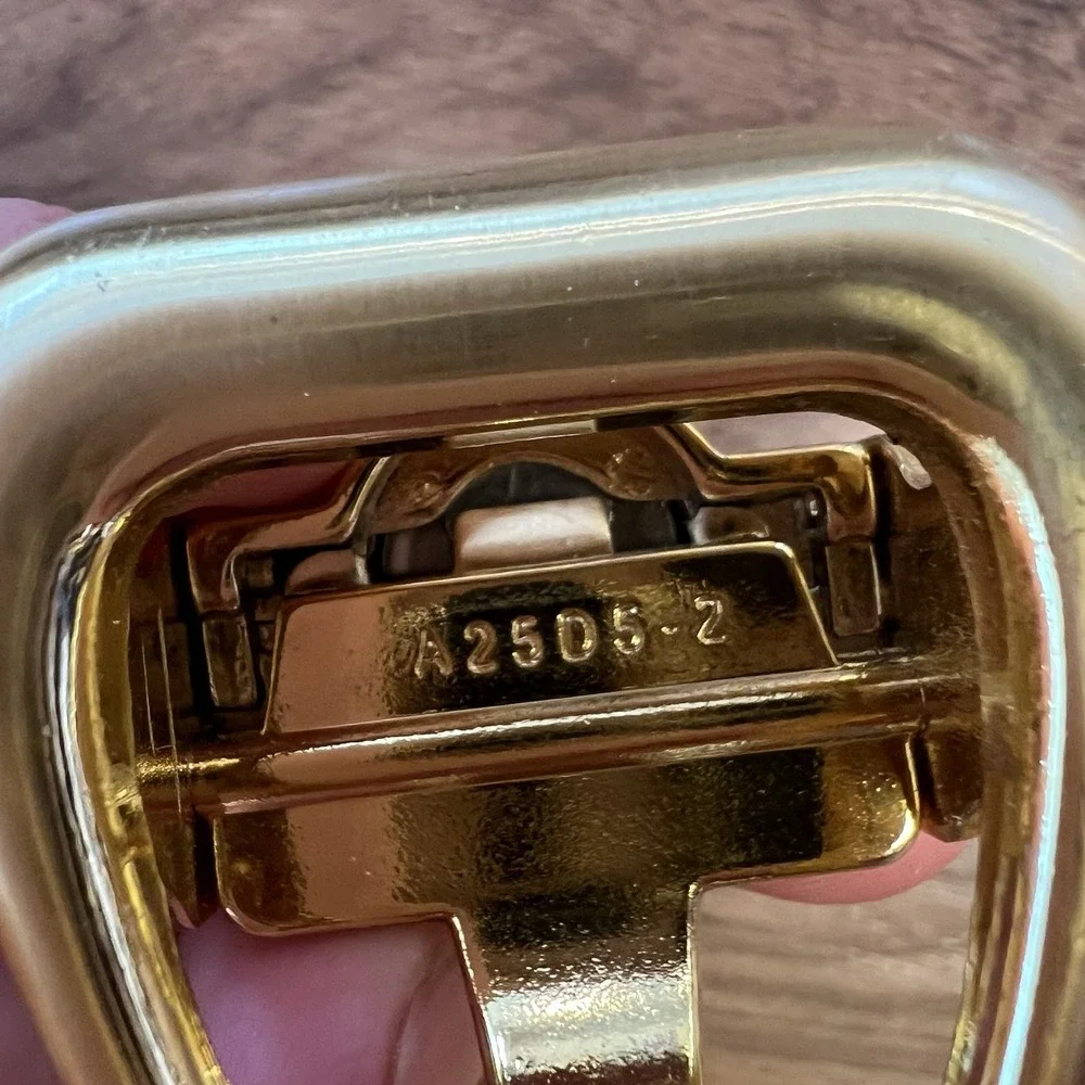 Nexbelt Gold Ratchet Belt Buckle Replacement Only Automatic Click Buckle Patent - Picture 3 of 6